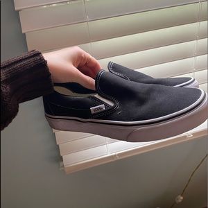 black slip on vans